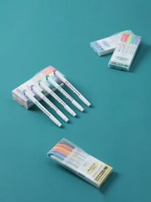 5入組學生文具筆記本荧光笔,多色可選 - 彩色 - 查看 7