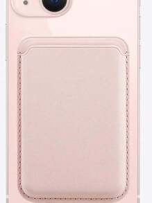 Kẹp thẻ bằng da Pu từ tính Magsafe được cá nhân hóa Tương thích với iPhone Ví đựng thẻ từ tính Túi đựng phụ kiện vỏ điện thoại - Hồng - Xem 5