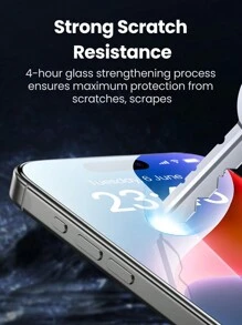 UGREEN 2PCS Borderless Full Screen HD Screen Protector With Film Compatible With IPhone 15 Pro Max IPhone 15 Plus Gift For Birthday, Family, Friends Tempered Glass, Phone Screen Protector, Phone Accessories Waterproof Shockproof Anti-Fall Anti-Fall Scratch Resistant Anti-Fingerprint - Clear - View 7
