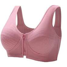 Bra Sujetador deportivo con cremallera frontal  38B-HotFashion HOT SALE - Albaricoque - Ver 3
