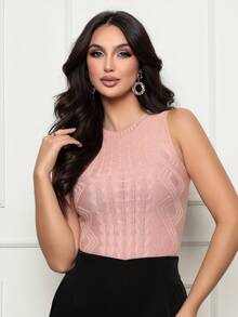 Women Bodysuits - 藕粉色 - 查看 2