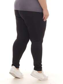 Plus Size Leggings - màu đen - Xem 5