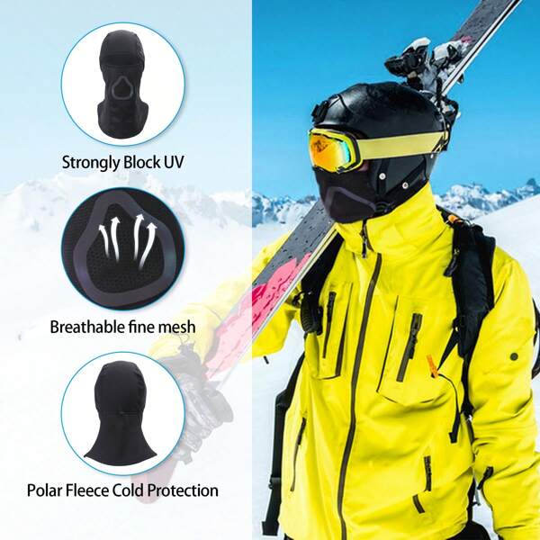 Adjustable Ski Mask Black SHEIN EUR