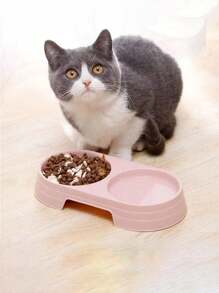 Pet Candy Colored Double Bowl For Water And Food - Multicolor - View 1