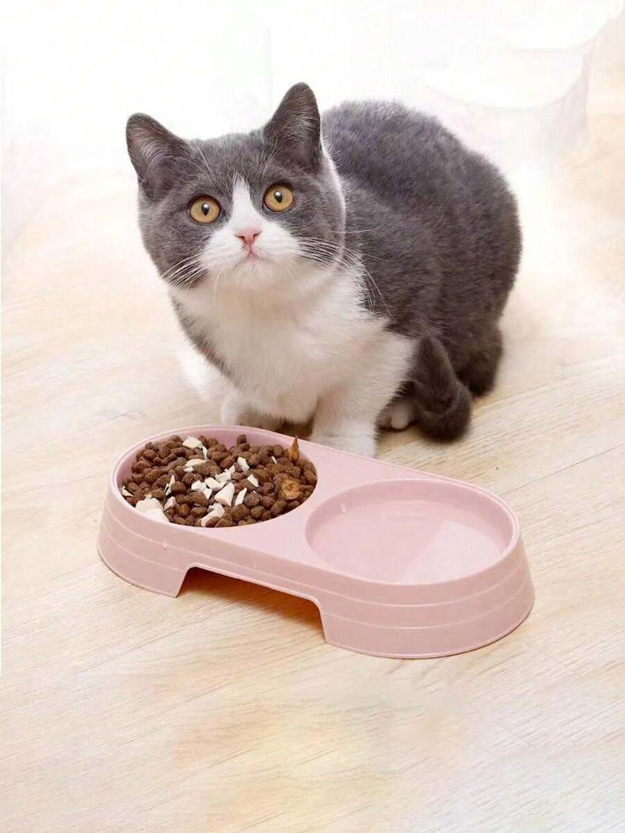 Pet Candy Colored Double Bowl For Water And Food - Multicolor - View 1