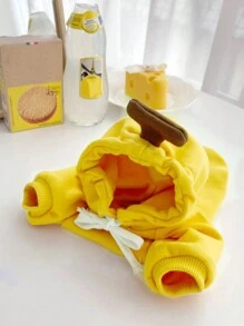 Pet Clothes For Dogs And Cats - Hooded Frog Transformation Sweatshirt - Orange - View 10