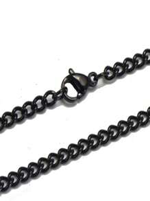 女士黑色鍊條頸鍊