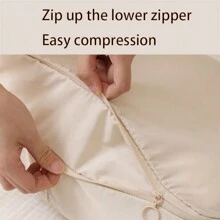 1 件压缩旅行收纳袋，行李整理袋，防水便携式洗衣袋，适用于商务旅行或脏衣服分离旅行背包旅行包行李箱旅行装备返校搬家袋整理袋 - 杏色 - 查看 4