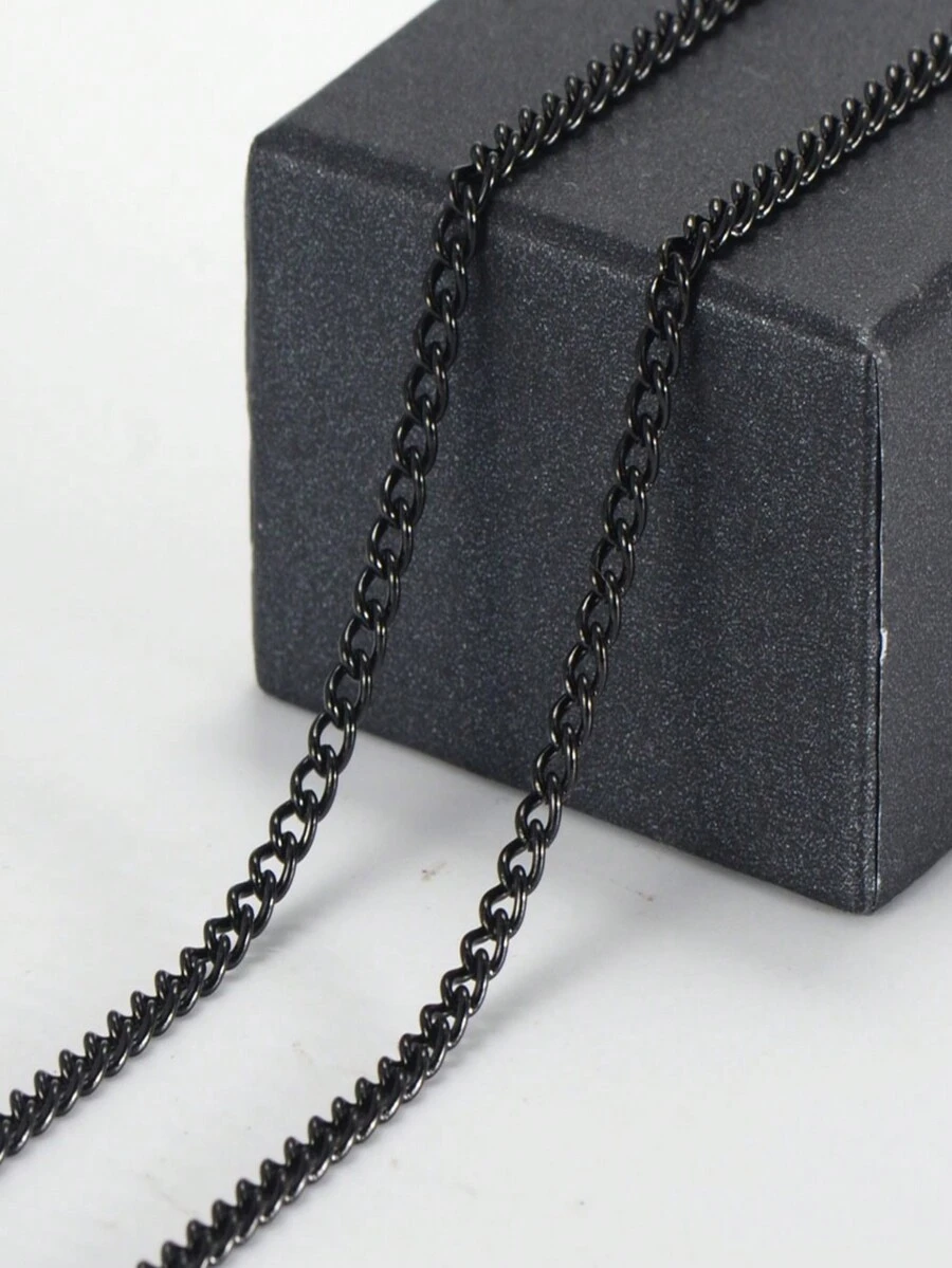 女士黑色鍊條頸鍊