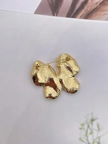 1pc Rhinestone & Oil Drop Decor Butterfly Brooch Suitable For Women's Daily Wear - Blue - View 4