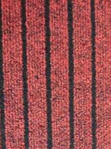 1pc Simple Anti-Slip & Dirt-Resistant Seven Stripe Entrance Door Mat - Red - View 5