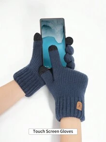 Găng Tay Nữ Full Ngón - Màu xanh hải quân - Xem 3