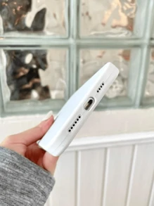 Capa Capinha Silicone Compatível Com Apple -Branco- 15/15PRO/15PULS/15PRO MAX - Branco - Visão 4