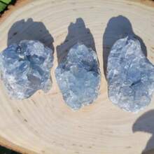 1入天然天藍色天青石原石晶體粗礦脈,用於水族箱裝飾、治療晶石標本 - 1件隨機 - 查看 6