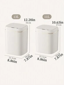 Un Bote De Basura Inteligente Con Múltiples Modos De Detección Y Batería De Larga Duración - Blanco - Ver 7