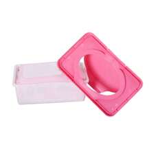 Wet Wipes Box Contains 80 Sheets - Pink - View 6