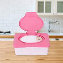 Wet Wipes Box Contains 80 Sheets - Pink - View 2