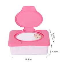 Wet Wipes Box Contains 80 Sheets - Pink - View 9