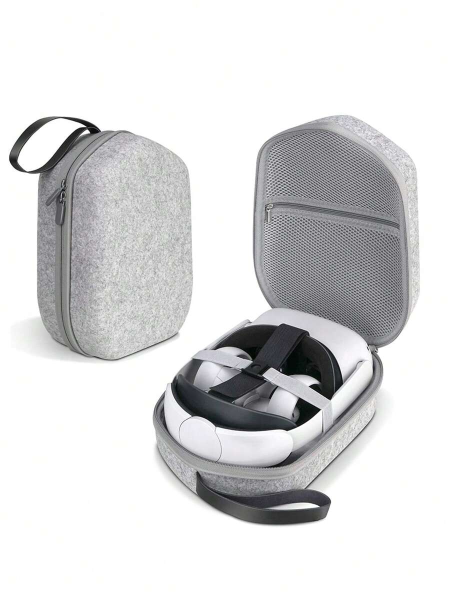 consola con realidad virtual Accesorios Organizador llevar Funda compatible con Oculus Quest 2 - Gris Claro - Ver 1