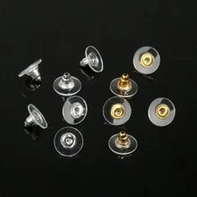 100 Cái/lốc Không Gây Dị Ứng Bông Tai Móc Bộ Phối Màu Mở Nhảy Nhẫn Nút Tai Cho Tự Làm Trang Sức Làm - Nhiều màu - Xem 4