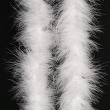 1pc Feather Boa For Crafts Wedding Party Halloween Costume Christmas Tree Decoration - White - View 1