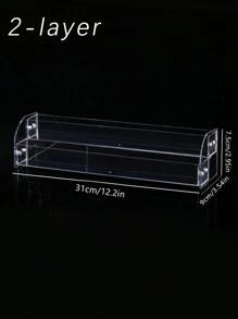 1pc Transparent Simple Stair-Shaped Glasses Storage Rack Suitable For Male And Female Sunglasses Sunscreen Glasses Etc. 2-7 Layers Optional Large Capacity Glasses Display Stand - Clear - View 18