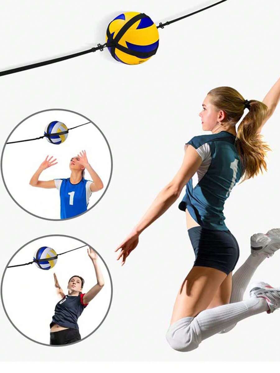 1pc Volleyball Training Equipment Jumping Touch & Spike Pass Aid - Black - View 1