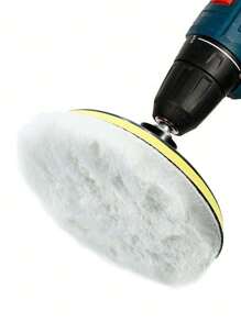 Polishing Kit Car Polishing Pad Waxing Sponge Disk Wool Wheel Auto Paint Care Polisher Pads Car Gadget - Black and White - View 2