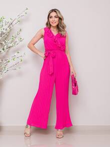 Women Jumpsuits - Màu Hồng Tươi - Xem 1