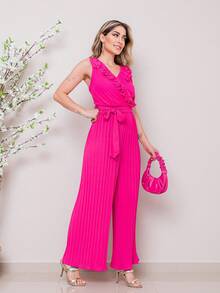 Women Jumpsuits - Màu Hồng Tươi - Xem 3