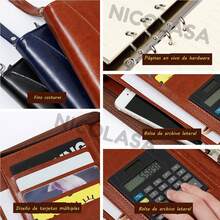 Multifunctional Notebook Office + 8 Bit Calculator - Royal Blue - View 3