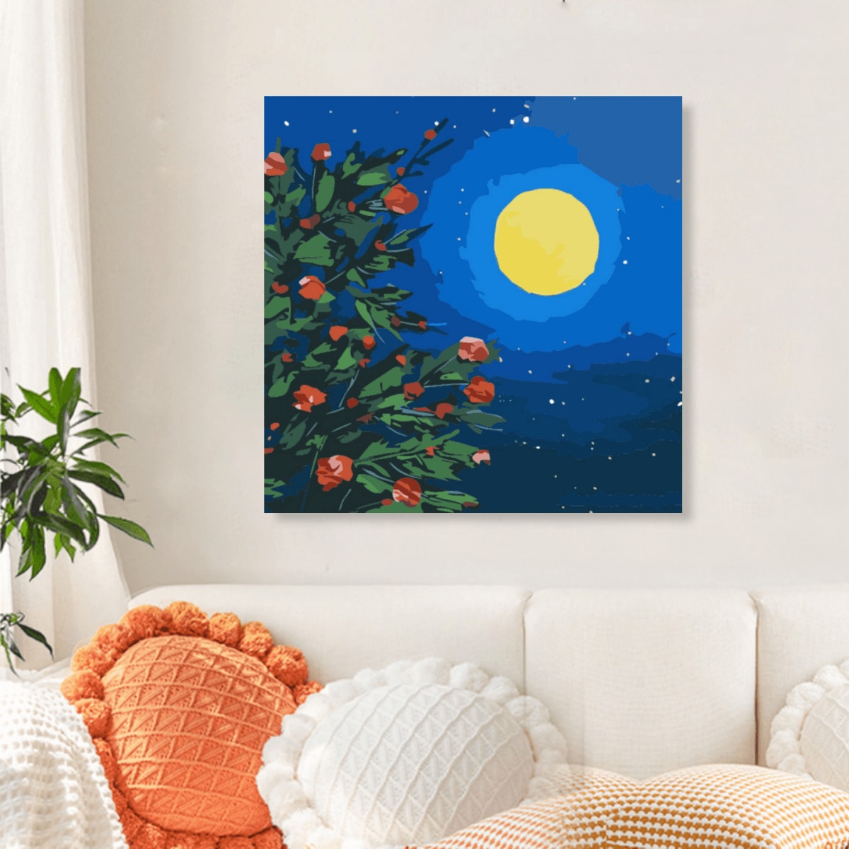 Diy Digital Oil Painting, Simple And Healing, Handmade Filling And
