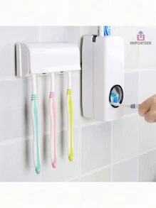 Toothbrush Holder Automatic Toothpaste Dispenserhome Bathroom Decor Summer - White - View 7