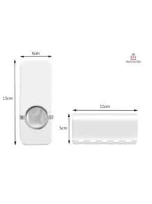 Toothbrush Holder Automatic Toothpaste Dispenserhome Bathroom Decor Summer - White - View 2