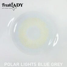 FRESH LADY Freshlady Polar Lights 蓝灰色 14.20 毫米彩色隐形眼镜 1 年抛型 - 藍色 - 查看 8