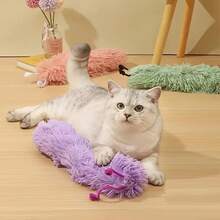 互动猫爱好者和猫妈妈爱踢人玩具让您的猫爱好者和猫妈妈爱人在室内享受娱乐，使用这款 1 件毛绒玩具（随机颜色）！ - 彩色 - 查看 2