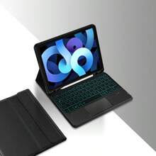 Vỏ bàn phím TrackPad có đèn nền tiếng Tây Ban Nha tương thích với Ipad Pro 11 inch 1, 2, 3, 4 2018-2022 tương thích với Ipad Air 5, máy tính bảng thế hệ thứ 4, bàn phím Magic Smart TouchPad - bố cục tiếng Tây Ban Nha - Xem 11