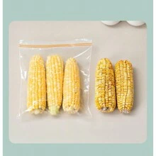 20入組中號雙拉鍊密封食品收納袋,適用於保持廚房各式食品新鮮密封,戶外旅行收納,居家整理