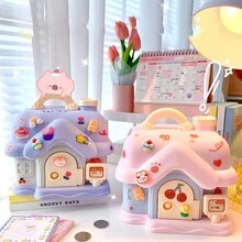 Blue Piggy Bank For Playing - Blue - View 1