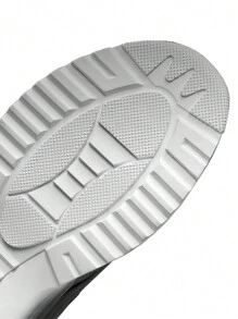 男士时尚运动休闲鞋，防水防滑中高帮工作户外鞋，适合秋季和旅行（图案随机/不对称） - 黑與白 - 查看 7