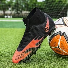 1 Pair 2023 New Style Autumn Sports Adult Soccer Shoes, Men's And Women's Falcon Anti-slip Breathable Training And Match Football Shoes