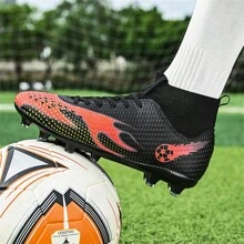 1 Pair 2023 New Style Autumn Sports Adult Soccer Shoes, Men's And Women's Falcon Anti-slip Breathable Training And Match Football Shoes