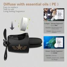 Cartoon Bear Shaped Car Air Vent Aromatherapy Diffuser - Beige - View 3