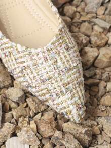 Women's Flat Shoes - Beige - View 5