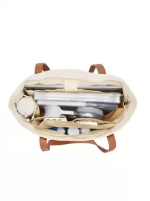 Floless Bolso Tote Para Mujer, Bolso De Trabajo Para Oficina De Negocios Para Mujer, Bolso De Hombro Con Compartimento Para Computadora De 14 Pulgadas, Bolso De Mano De Asa Superior Y Capacidad Grande Con Cremallera Para Mujer, Bolso De Asa Para Hombro Con Pu Correa Para Compras, Viaje Y Trabajo