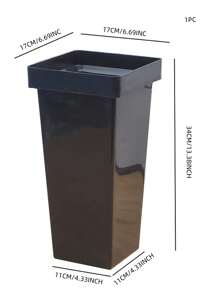 Cubo De Plástico Para Organización De Flores, 1 Unidad, Para Floristería O Decoración Del Hogar - Negro - Ver 2