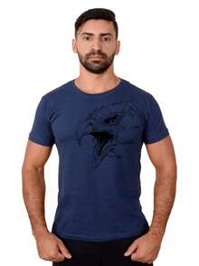 Men T-Shirts - 藏蓝色 - 查看 1