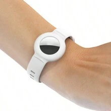 2pcs Silicon Anti-lost Tracker Wristband Protective Case Compatible With Apple Airtag - Multicolor - View 5