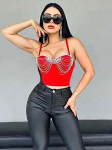 Pantalon de vinipiel - Negro - Ver 1