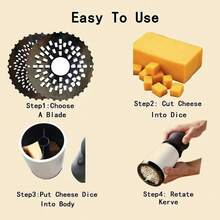 1 Miếng Cheese - Dụng cụ bào phô mai đen trắng - Xem 4